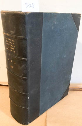 Item #5425 The Journal of the Bombay Natural History Society Vol. XXII Nos. 1- 5 Apr. 1913 -...
