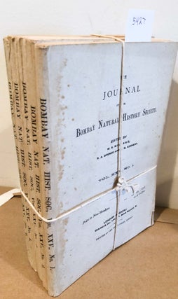 Item #5427 The Journal of the Bombay Natural History Society Vol. XXV Nos.. 1- 5 1917 - 1918...
