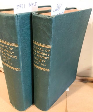 Item #5431 The Journal of the Bombay Natural History Society Vol. XX Nos. 1 - 2 and 3 - 4 and...