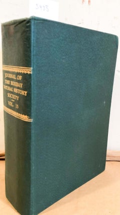Item #5435 The Journal of the Bombay Natural History Society Vol. XV Nos. 1, 2, 3, 4 plus index ...