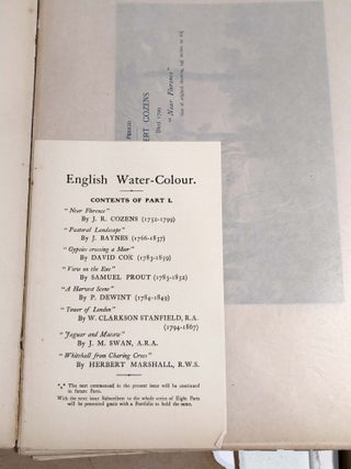 English Water - Colour with Reproductions of Drawings by Eminent Painters Parts I, II, III, IV only