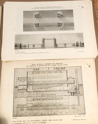 Les Concours d' Architecture De l' Annee Scolaire 1930- 1931 Vingt - Deuxieme Annee