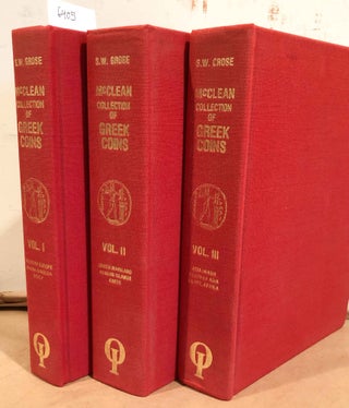Item #6405 Catalogue of the McClean Collection of Greek Coins (3 vols.). S. W. Grose