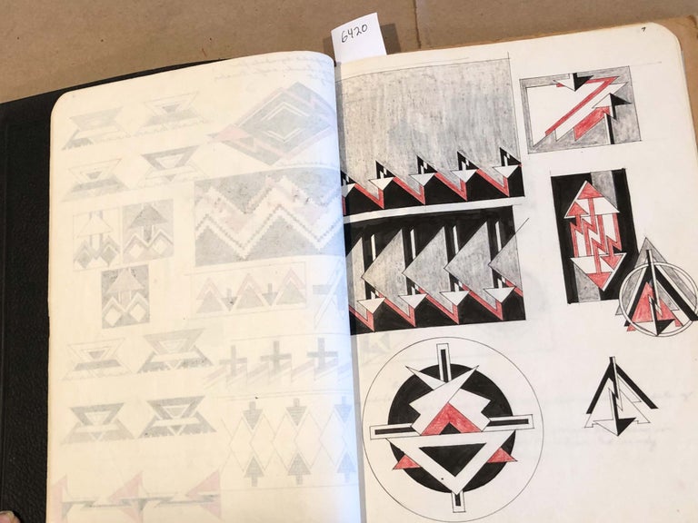 Item #6420 Indian Symbols (Manuscript book of Native American Symbols). Harriet Long.
