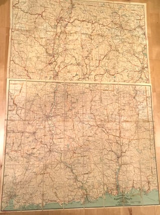 Automobile Maps Massachusetts, Rhode Island and Connecticut 1906