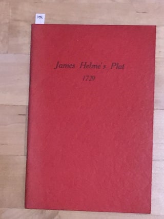 Item #7056 A PLAT OF THE LAND of CAPT. HENRY BVLL at Pettaqvamscvt Drawn by JAMES HELME...