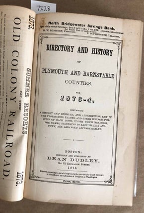 Directory and History of Plymouth and Barnstable Counties for 1873 - 4