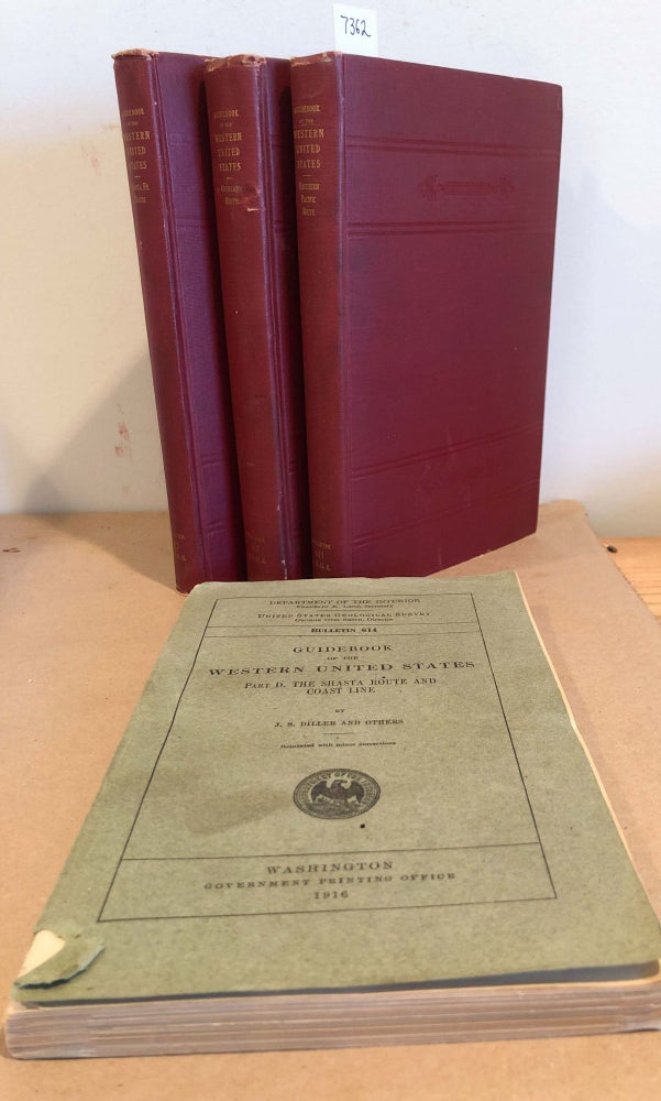 Item #7362 Guidebook of the Western United States Parts, A, B, C, D , bulletins 611, 612, 613 and 614 complete 4 volumes. Marius R. Campbell, WillisT Lee, N. H. Darton, J. S. Diller.