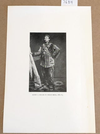 Item #7684 Henry A. Boller in Indian Dress 1862 - 1863 image only. Henry A. Boller