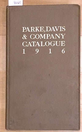 Item #8060 Parke Davis & Company Catalogue 1916. Parke Davis, Company