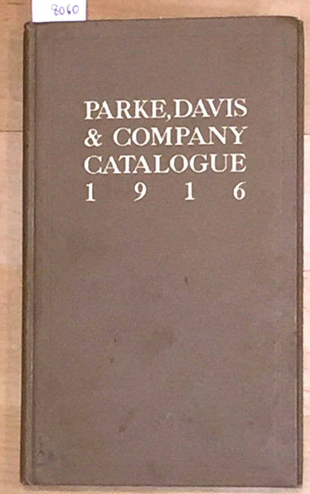 Item #8060 Parke Davis & Company Catalogue 1916. Parke Davis, Company.