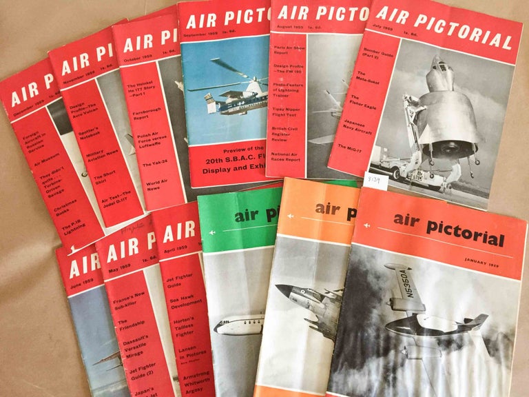 Item #8139 Air Pictorial and Reserve Gazette (12 issues Jan.- Dec.1959 ). Frank Hillier.