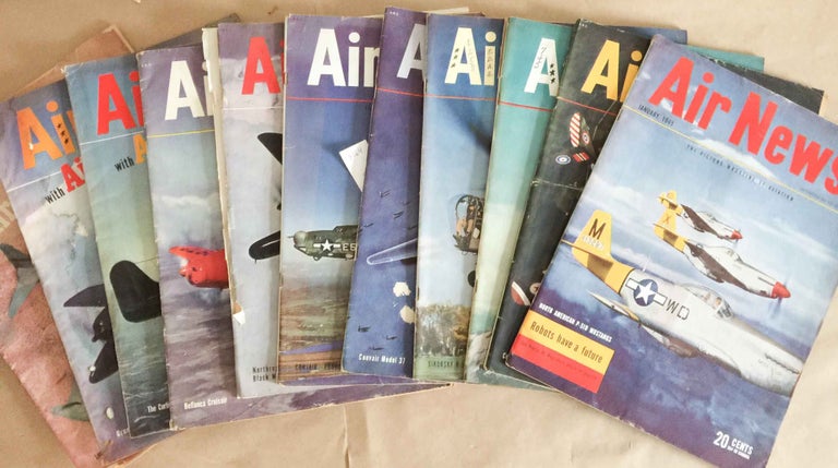 Item #8164 Air News The Picture Magazine of Aviation (Jan., Nov., 1945 11 issues). Phillip Andrews.
