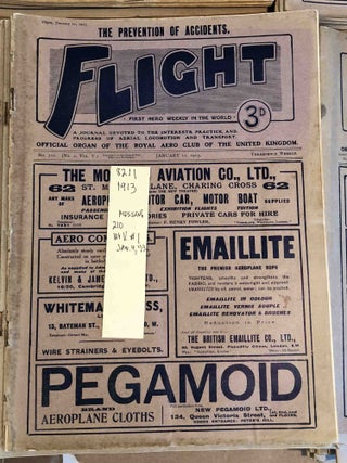Item #8211 FLIGHT A Journal Devoted to the Interests, Practice, and Progress of Aerial Locomotion...