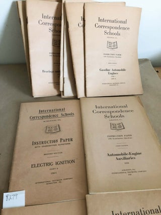 Automobile related repair 16 booklets 1910- 1920 with duplicates Gasoline Automobile Engines, Carbureters, Electric Ignition, Transmission and Control, Electric Starting, Bearings and Lubrication, Troubles and Remedies