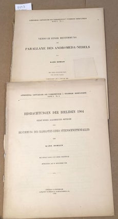 Item #8443 Beobachtungen Der Bieliden 1904...Band 8 no. 2 and Versuch Einer Bestimmung der...