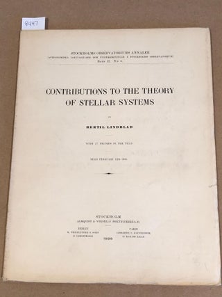 Item #8447 Contributions to the Theory of Stellar Systems Band 12 No. 4. Bertil Lindblad