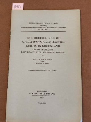 MEDDELELSER OM GRoNLAND Bd. 159- Nr. 1 THE OCCURRENCE OF. AXEL M. HEMMINGSEN AND BIRGER.