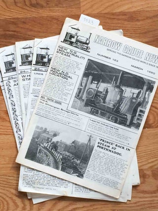 Item #9023 Narrow Gauge News (5 issues from 1980, 1981). Ian Jolly, records officer