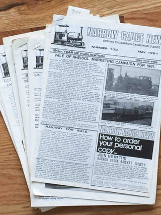 Item #9024 Narrow Gauge News (11 issues 130-139 from 1980, 1988). Ian Jolly