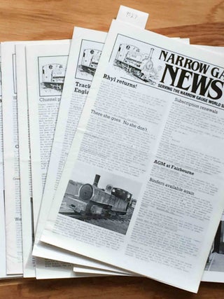 Item #9027 Narrow Gauge News (10 issues 160-169 from 1987, 1988). Alan Burgess