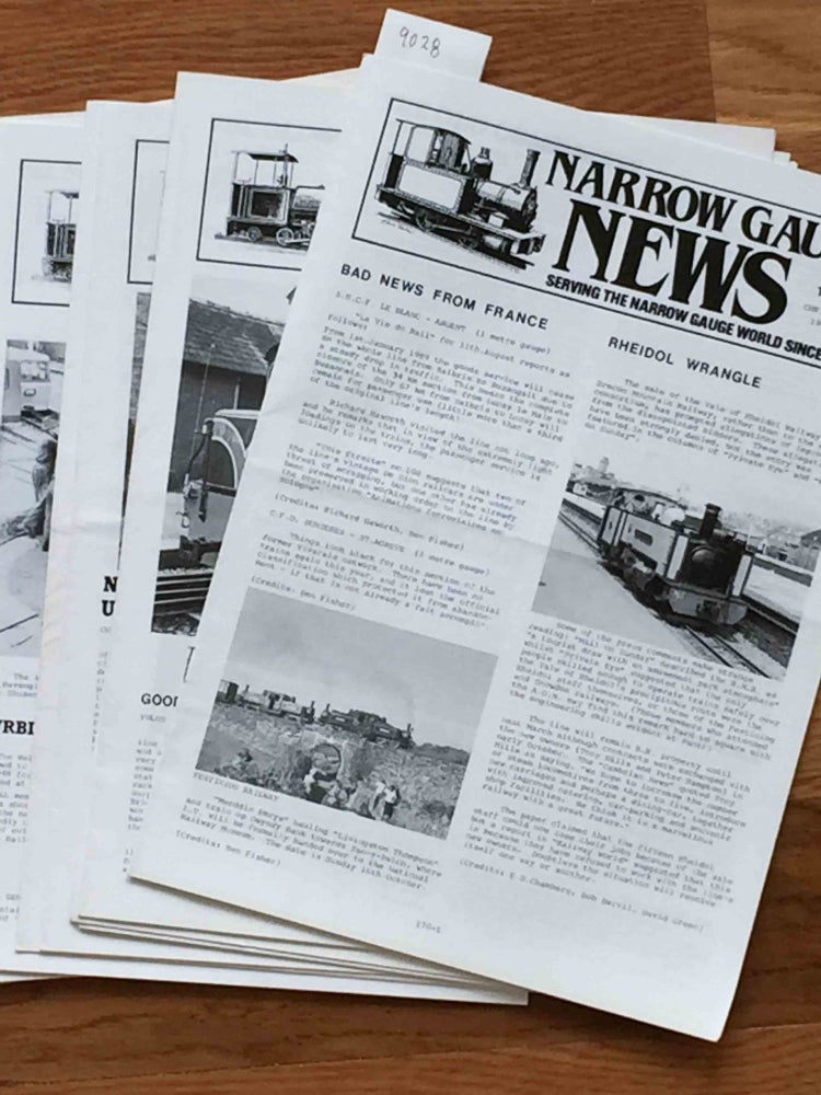 Item #9028 Narrow Gauge News (10 issues 170-179 from 1988, 1990). Alan Burgess.