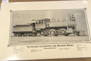 Item #9133 Reproduction Print of Rogers Locomotive 35. Rogers Locomotive, J. Reid Machine Works,...