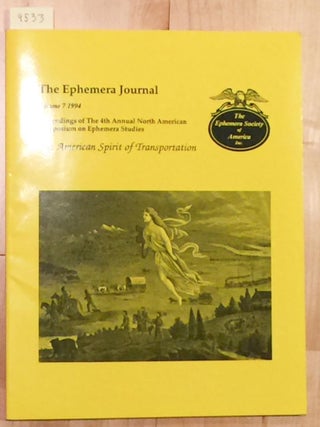 Item #9533 The Ephemera Journal Vol. 7 1994