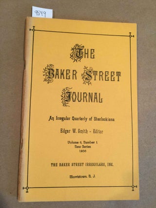 Item #9549 The Baker Street Journal - 1956 no. 1 (single issue). Edgar Smith