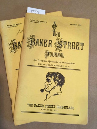Item #9555 The Baker Street Journal - 1968 nos. 3,4 (two issues). Julian Wolff