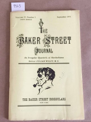 Item #9565 The Baker Street Journal - 1975 no. 3 (one issue). Julian Wolff