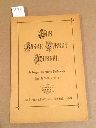 Item #9571 The Baker Street Journal - 1948 Vol. 3 no.1, ( issue from the first series). Edgar...