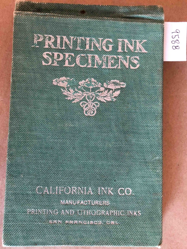 Item #9588 Printing Ink Specimens. California Ink Co.