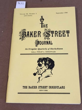 Item #9622 The Baker Street Journal new series Vol. 40 no. 3 only 1990. Philip A. Shreffler