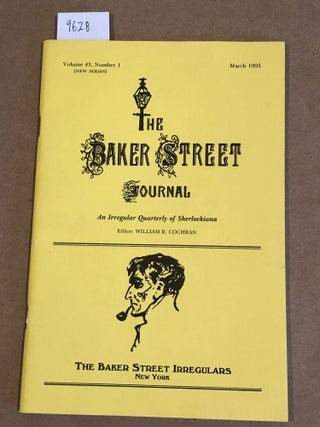 Item #9628 The Baker Street Journal new series Vol. 43 no. 1 only 1993. William R. Cochran