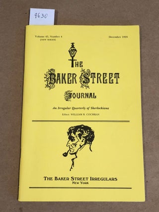 Item #9630 The Baker Street Journal new series Vol. 43 no. 4 only 1993. William R. Cochran