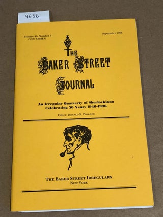 Item #9636 The Baker Street Journal new series Vol. 46 no. 3 only 1996. Donald K. Pollock