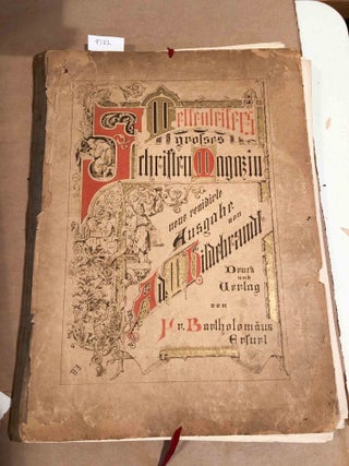 Item #9722 Schriften-Magazin fur Freunde der Kalligraphie und zum Unterrichte neue revidirte und...