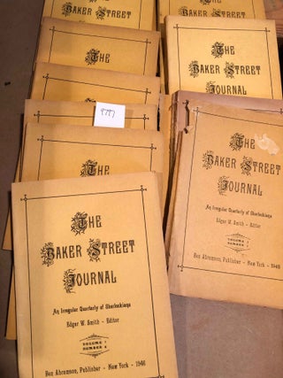 Item #9797 The Baker Street Journal first series (complete 1946-1949 13 issues ). Edgar W. Smith