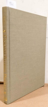 Item #9821 Giovanni Battista Piranesi A Critical Study with List of Published Works. Arthur M. Hind
