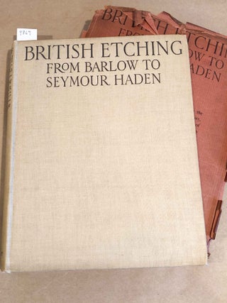 Item #9869 A Book of British Etching From Barlow to Seymour Haden. Walter Shaw Sparrow