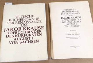 Item #9886 Deutsche Bucheinbande der Renaissance um Jakob Krause Hofbuchbinder Des Kurfursten...