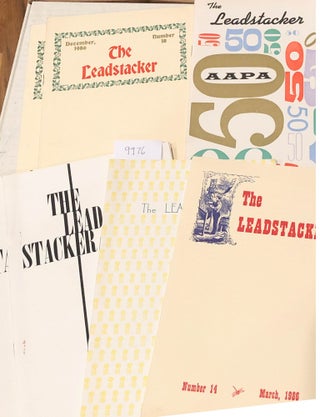 Item #9976 The Leadstacker (7 issues from 1986 2 numbers in duplicate small press ). John Horn