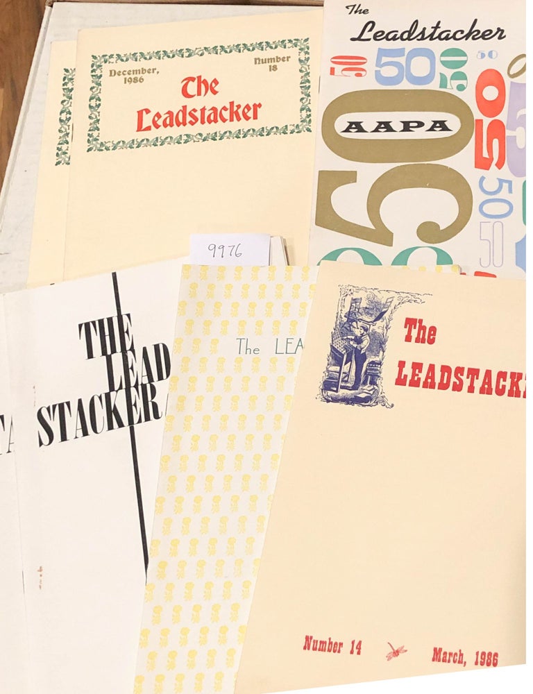 Item #9976 The Leadstacker (7 issues from 1986 2 numbers in duplicate small press ). John Horn.