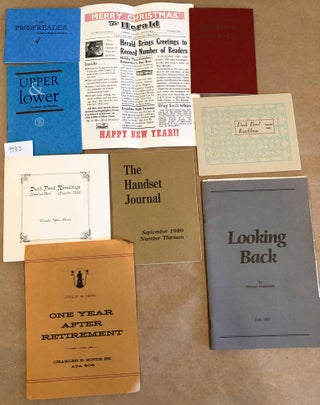 Small Press - Fine Press publications - 28 examples